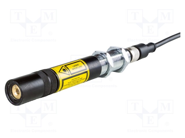 Module: laser; dot; 635nm; 24VDC; focus regulation; 0÷100mA; IP65