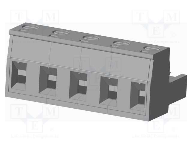 Connector: pluggable terminal block; plug; female; straight; grey