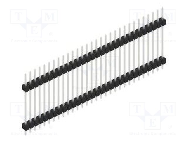 Connector: pin strips; pin header; male; PIN: 30; 2.54mm; THT; 1x30