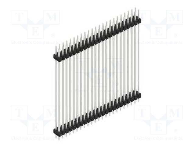 Connector: pin strips; pin header; male; PIN: 46; 2.54mm; THT; 2x23