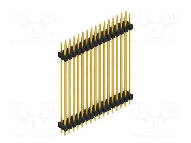 Connector: pin strips; pin header; male; PIN: 32; 2.54mm; THT; 2x16