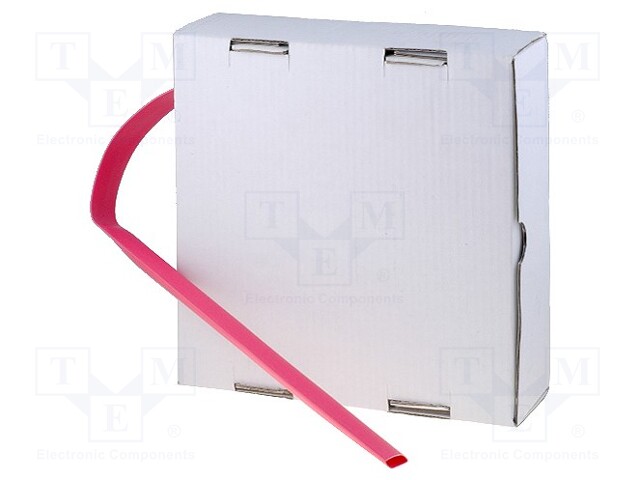 Heat shrink sleeve; glueless; 2: 1; 12.7mm; red; polyolefine