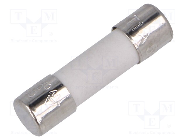 Fuse: fuse; 1A; 500VAC; ceramic,cylindrical; 5x20mm; Package: bulk
