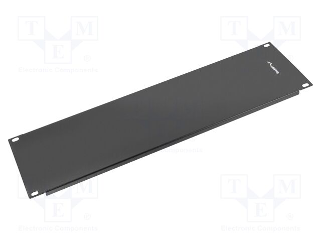 Stopper; 3U; black; Standard: 19"