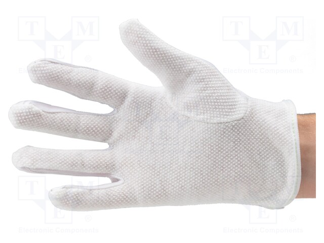 Protective gloves; ESD; XL; Features: dissipative; polyester,PVC