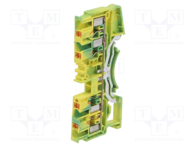 Splice terminal: rail; DS; for DIN rail mounting; spring clamp