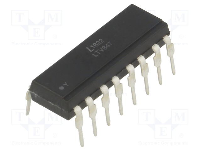 Optocoupler; THT; Channels: 4; Out: transistor; Uinsul: 5kV; Uce: 35V