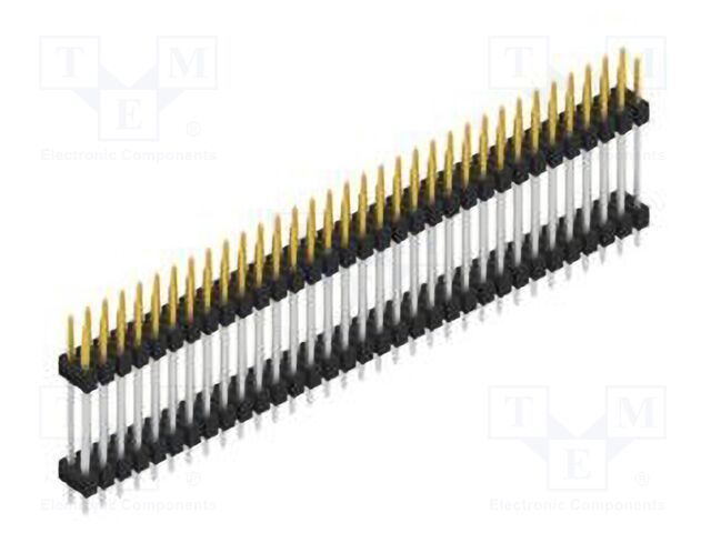 Connector: pin strips; pin header; male; PIN: 66; 2.54mm; THT; 2x33