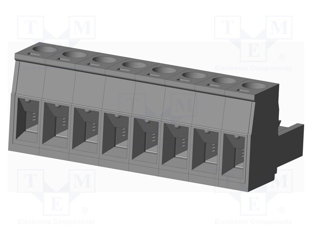 Connector: pluggable terminal block; plug; female; straight; grey