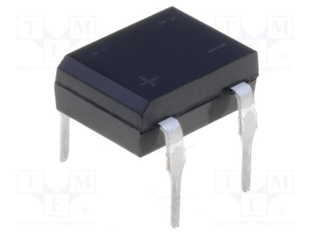 Bridge rectifier: one-phase; Urmax: 400V; DFM; Ifsm: 50A; If: 1A; THT