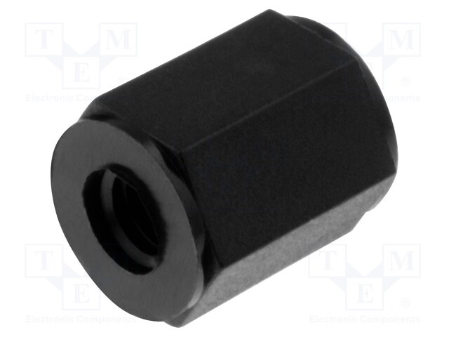 Screwed spacer sleeve; hexagonal; polyamide; M6; L: 40mm