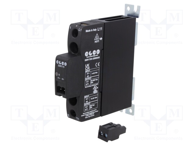 Relay: solid state; Ucntrl: 4÷32VDC; 25A; 48÷600VAC; -40÷80°C