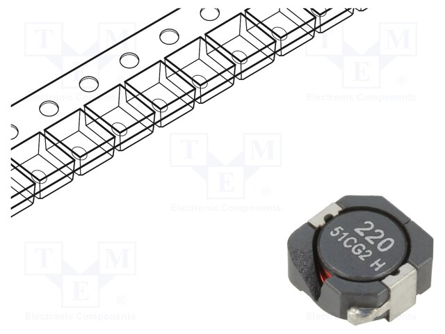 Inductor: wire; SMD; 23.5uH; Ioper: 3.12A; 39mΩ; ±30%; Isat: 3A