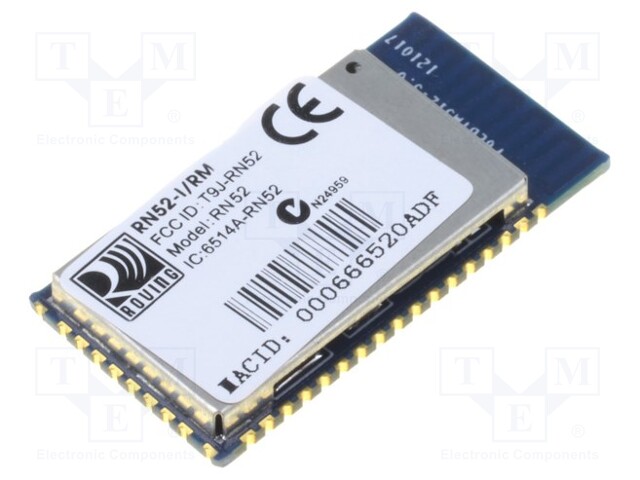 Module: Bluetooth; GPIO,SPI,UART,USB; SMD; Dim: 26x13.5x2.7mm; 3.0