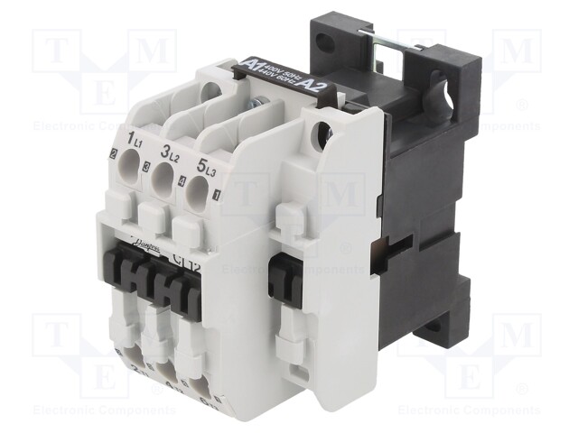 Contactor: 3-pole; NO x3; 400VAC; 12A; DIN,panel; CI 12; -30÷70°C