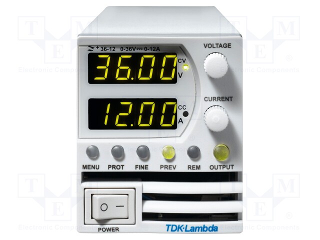 Power supply: programmable laboratory; Channels: 1; 0÷36VDC; 864W