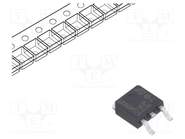 Transistor: NPN; bipolar; 300V; 0.5A; 15W; DPAK