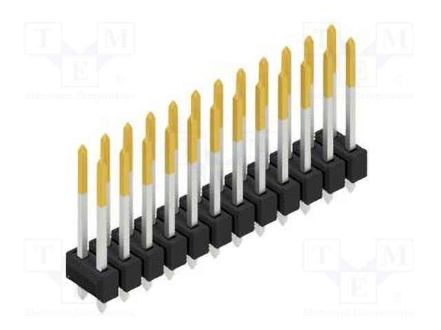 Connector: pin strips; pin header; male; PIN: 24; 2.54mm; THT; 2x12