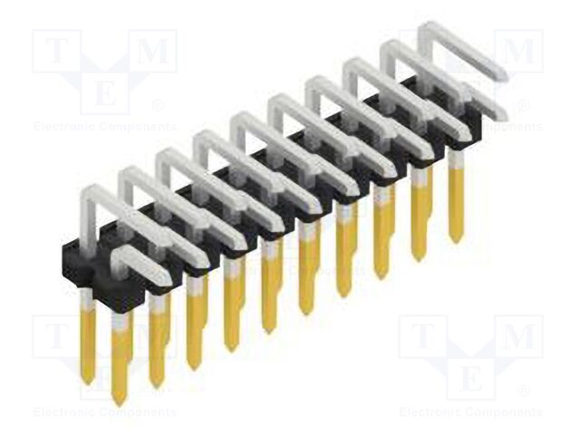 Connector: pin strips; pin header; male; PIN: 20; 2.54mm; THT; 2x10