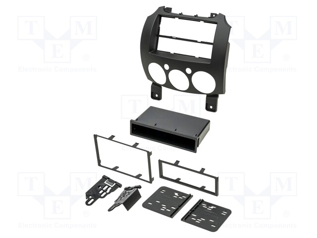 Radio mounting frame; Mazda; 2 DIN; black