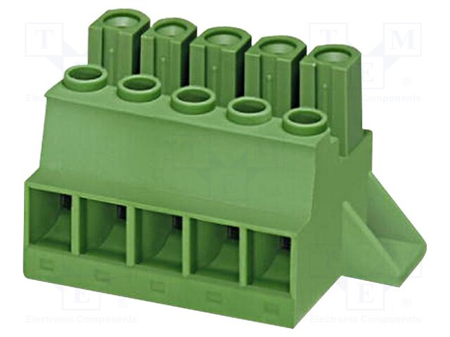 Pluggable terminal block; 10.16mm; ways: 5; angled 90°; socket