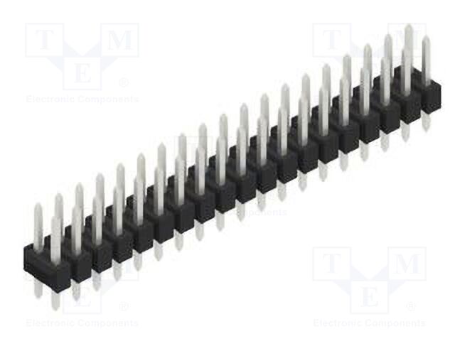 Connector: pin strips; pin header; male; PIN: 38; 2.54mm; THT; 2x19