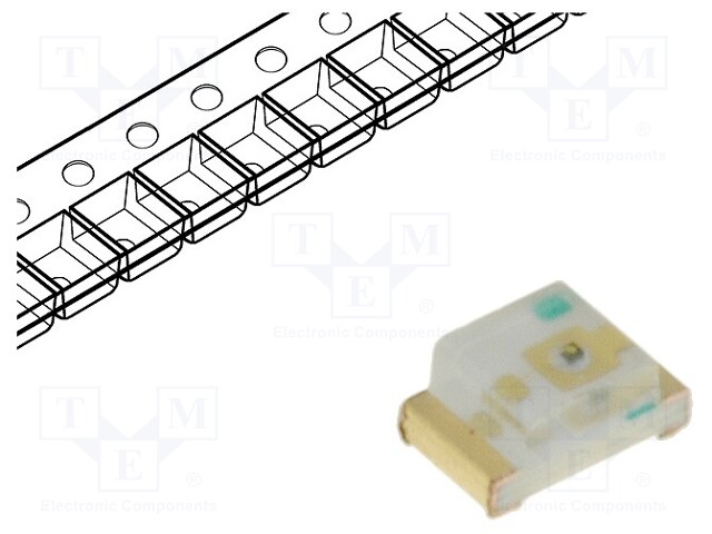 LED; SMD; 0805; green; 4÷15mcd; 2x1.25x1.1mm; 120°; 2.2÷2.5V; 20mA