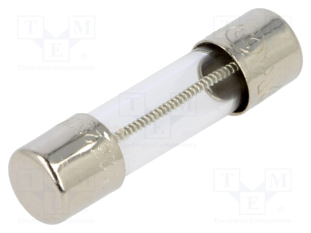 Fuse: fuse; time-lag; 2A; 250VAC; cylindrical,glass; 5x20mm; brass