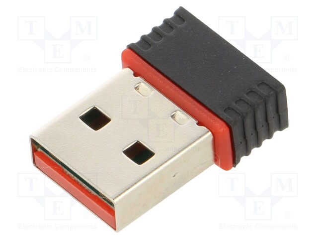 PC extension card: WiFi network; USB A plug; USB 2.0; black