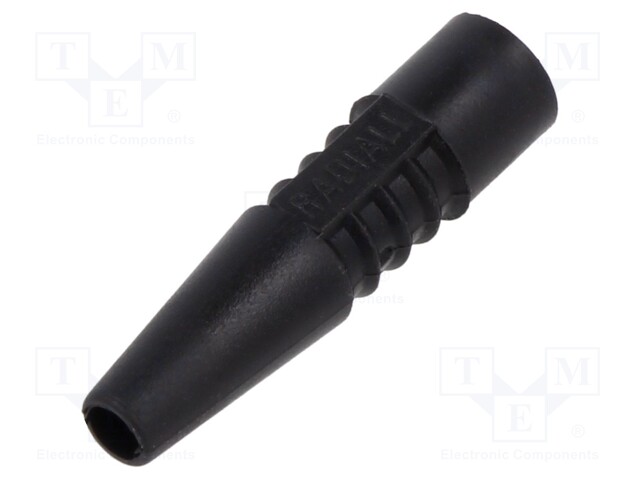 Strain relief; black; Application: BNC plugs; L: 27mm; Øin: 2.6mm