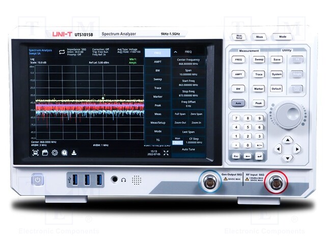 Spectrum analyzer; 0.009÷1500MHz; HDMI,LAN,USB; Resolution: 1Hz