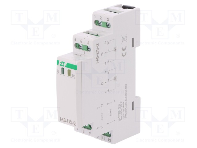 Converter: temperature; 9÷30VDC; OUT 1: RS485 MODBUS RTU; IP20