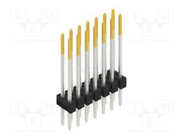 Connector: pin strips; pin header; male; PIN: 14; 2.54mm; THT; 2x7