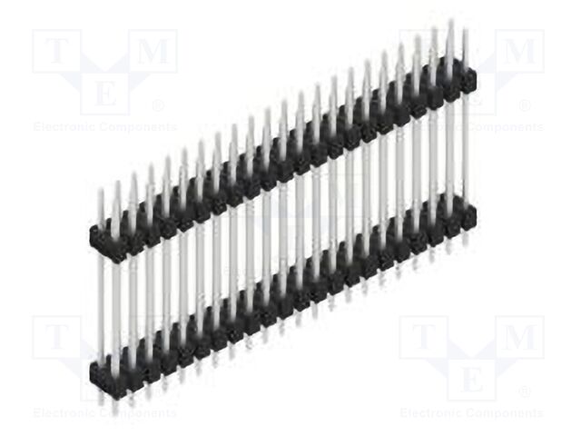 Connector: pin strips; pin header; male; PIN: 44; 2.54mm; THT; 2x22
