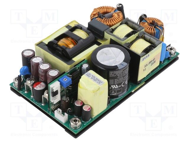 Power supply: switched-mode; 390/500W; 80÷264VDC; 80÷264VAC; 94%