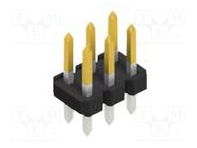 Connector: pin strips; pin header; male; PIN: 6; 2.54mm; THT; 2x3