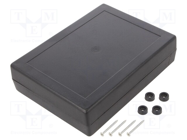 Enclosure: multipurpose; X: 139.5mm; Y: 190mm; Z: 47mm; ABS; black