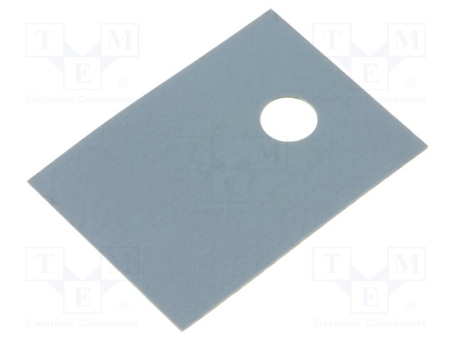 Heat transfer pad: silicone; TO220; L: 18mm; W: 13mm; D: 0.2mm