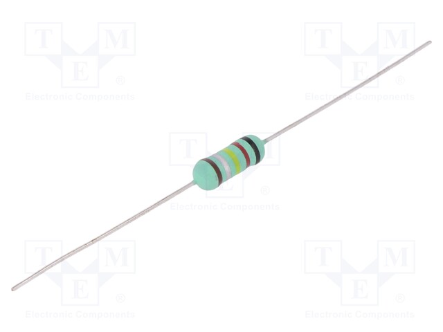 Resistor: wire-wound; THT; 240mΩ; 1W; ±1%; Ø3.5x10mm; 400ppm/°C