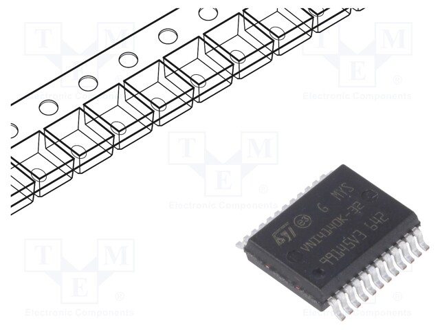 Driver; high-side; 1A; Channels: 4; PowerSSO24; Package: tube