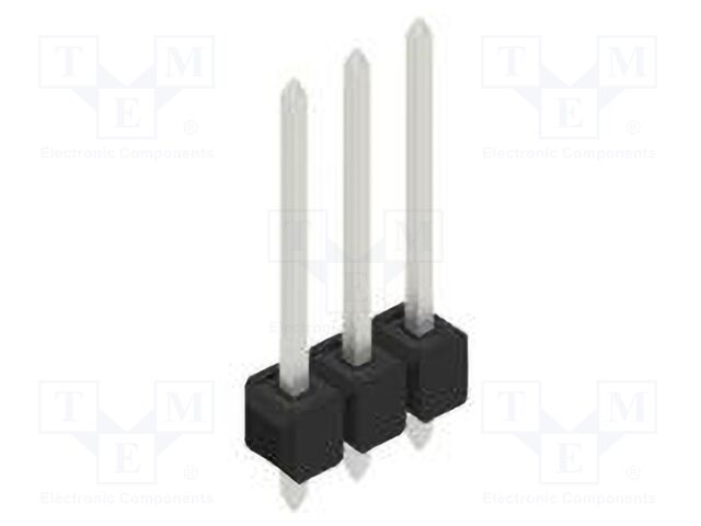 Connector: pin strips; pin header; male; PIN: 3; 2.54mm; THT; 1x3