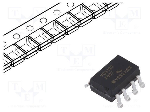 Optocoupler; SMD; Channels: 1; Out: IGBT driver; 5.3kV; Gull wing 8