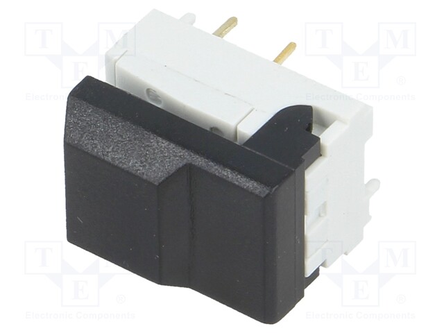 Switch: keypad; Pos: 2; SPDT; 0.01A/24VDC; black; Leads: for PCB