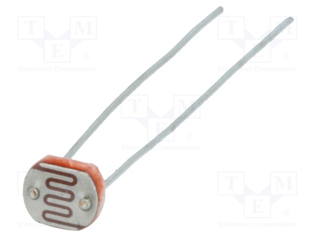 Photoresistor; 90mW; 2÷6kΩ; 540nm; Mounting: THT; 100VDC; ØLED: 5mm