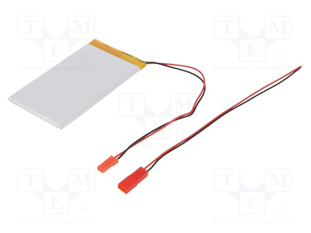Re-battery: Li-Po; 3.7V; 1800mAh; cables; 4.5x51x92.5mm