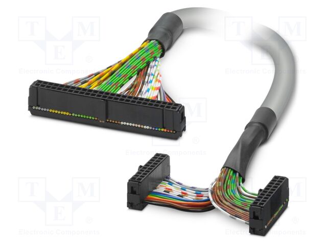 Ribbon cable with IDC connectors; Contacts ph: 2.54mm; 3m; 26AWG