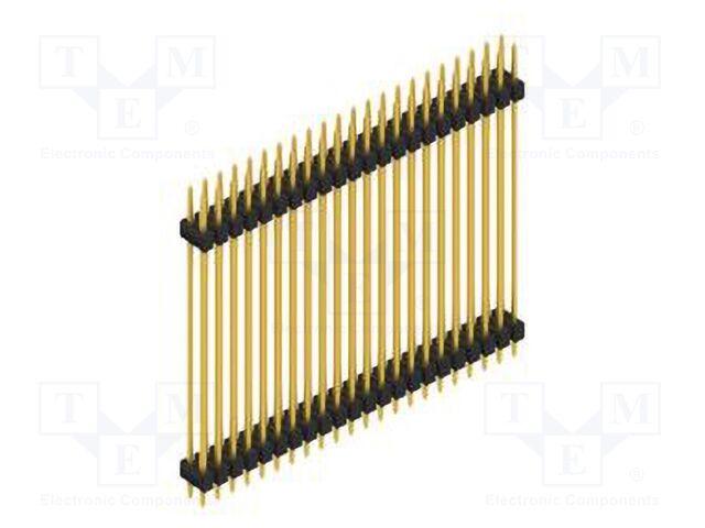 Connector: pin strips; pin header; male; PIN: 44; 2.54mm; THT; 2x22