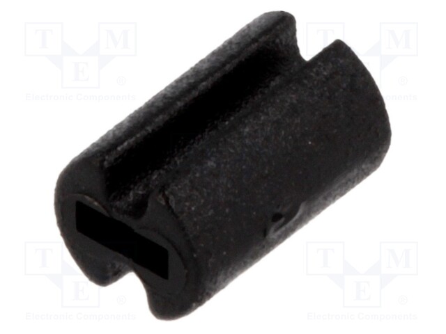 Spacer sleeve; LED; Øout: 4.5mm; ØLED: 3mm; L: 7mm; black; UL94V-2