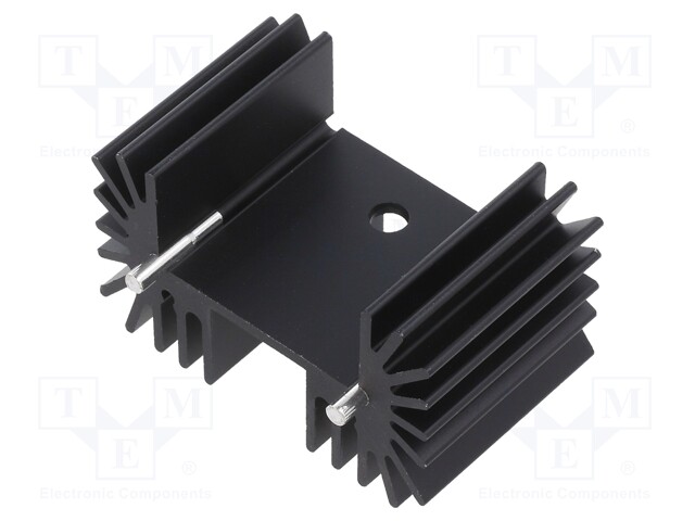 Heatsink: extruded; TO218,TO220,TO247; black; L: 25mm; W: 42mm