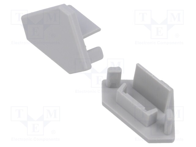Cap for LED profiles; grey; 45-16